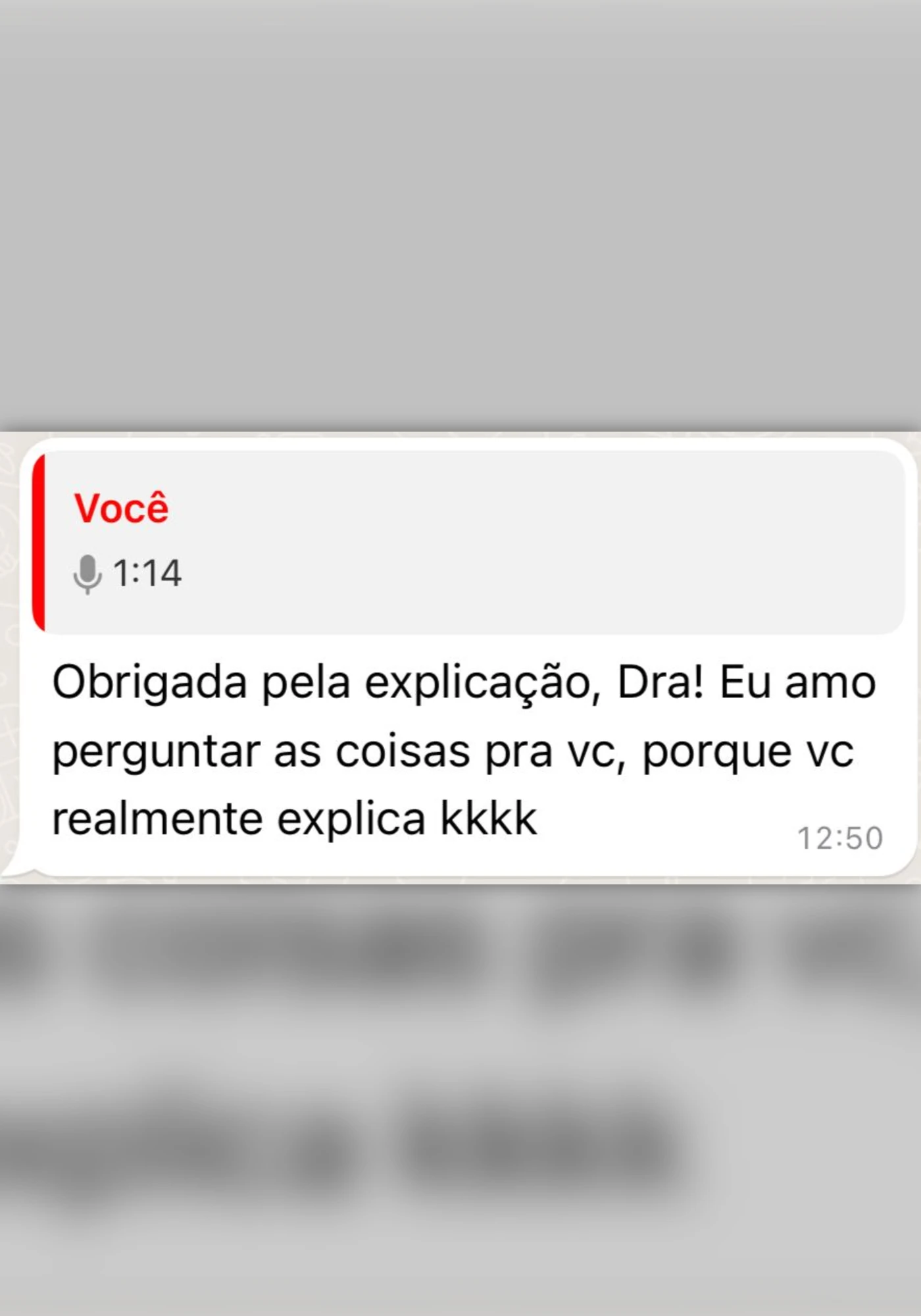 Avaliação de paciente